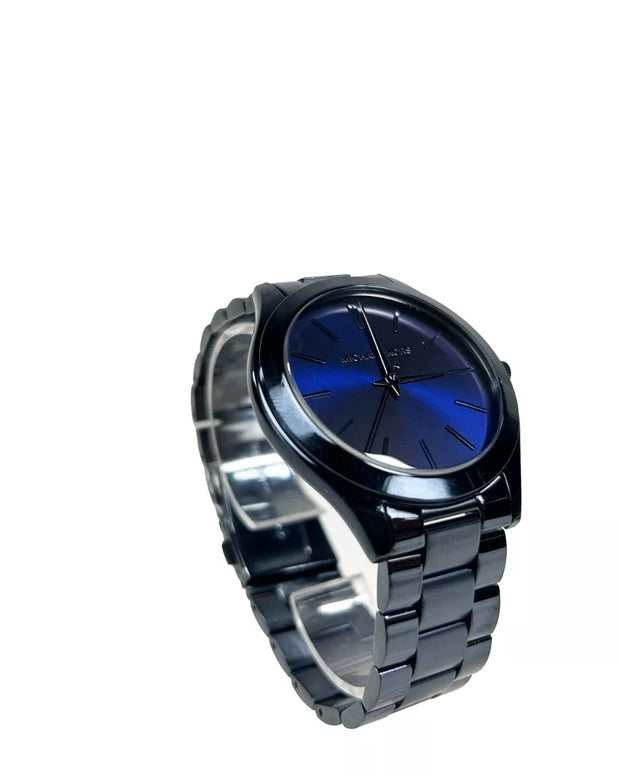 Slim Runway Stainless Steel Watch MK3419 Blue NO BOX