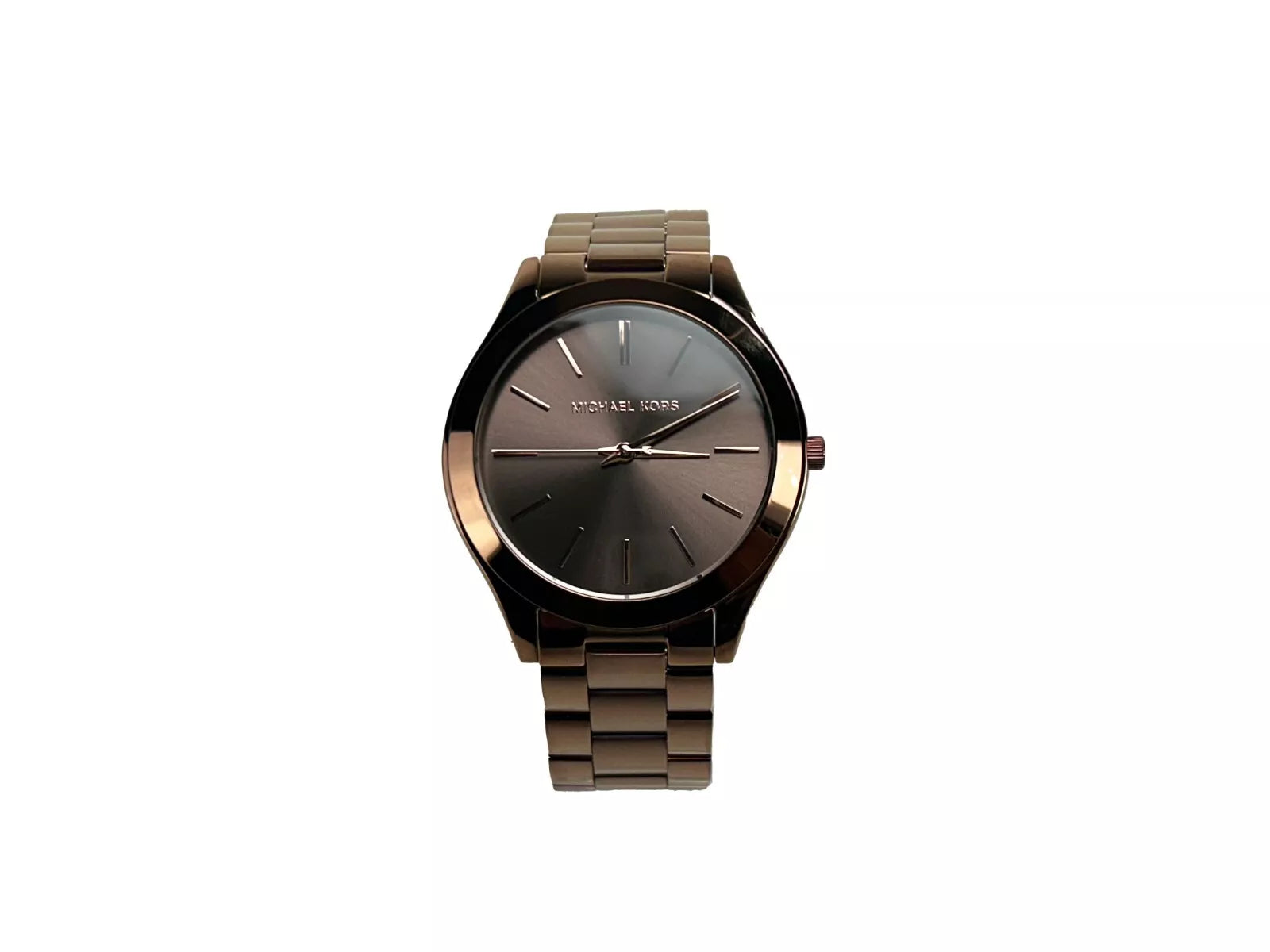 Slim Runway Brown Stainless Steel Watch MK3418 NO BOX