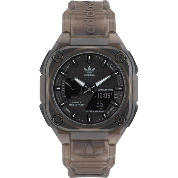 Brown Silicone Watch