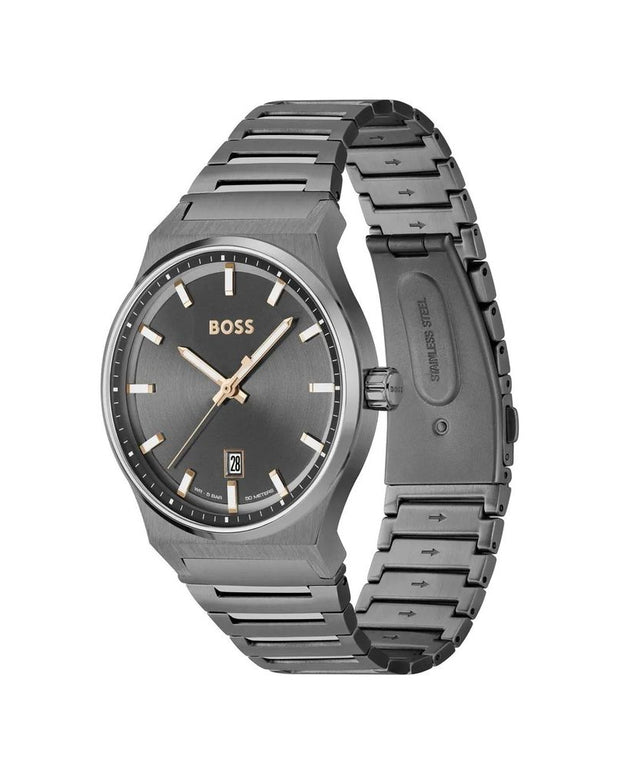 Gray Stainless Steel Watch