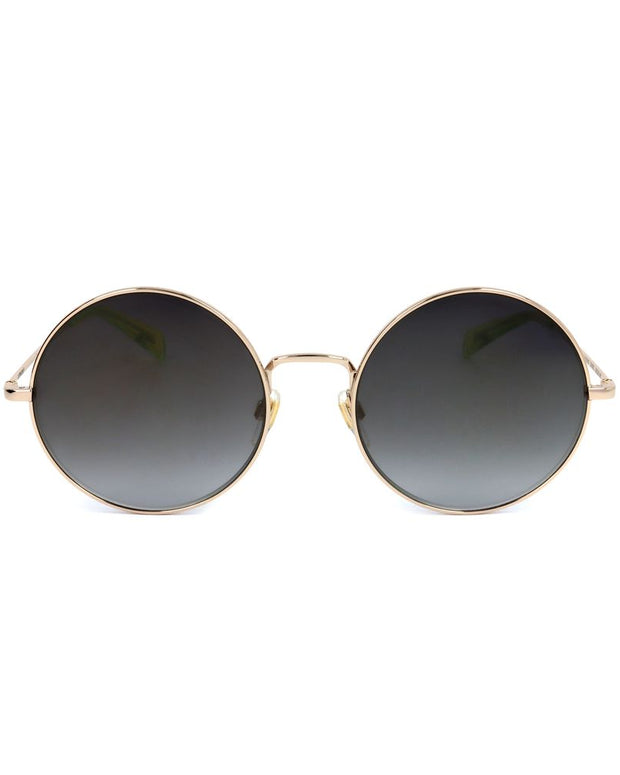 Gold Stainless Steel Sunglasses