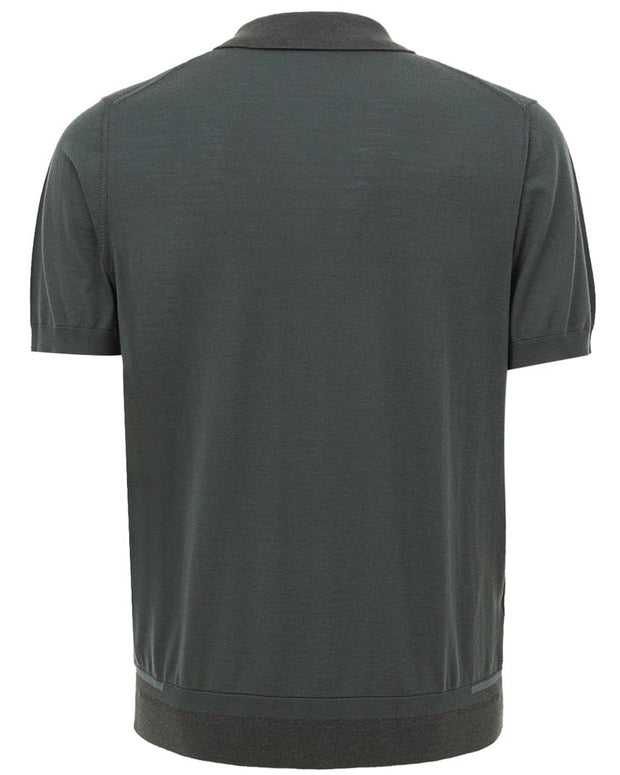 Green Cotton Polo Shirt