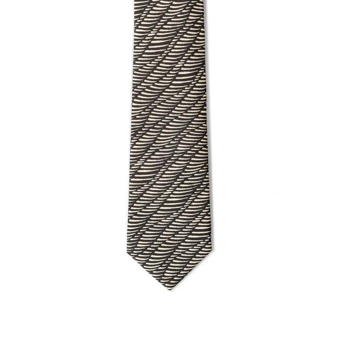 Black And White Silk Ty