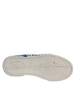 White Blue Logo Portofino Sneakers Shoes