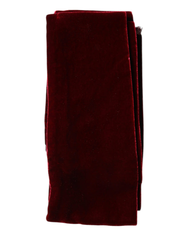 Bordeaux Cotton Silk Fringe Shawl Wrap Scarf