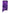 Purple Satin Silk Skinny Neck Foulard Scarf