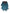 Blue Green Wool Fringes Wrap Shawl Scarf