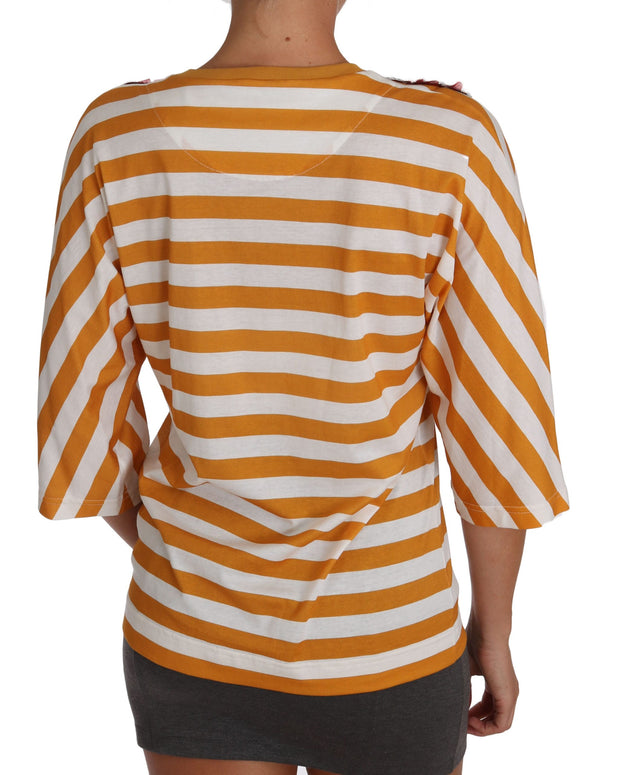 White Orange FIRENZE Top T-shirt