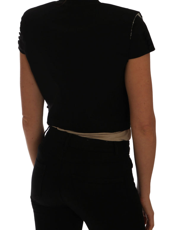 Black Short Croped Blazer Jacket
