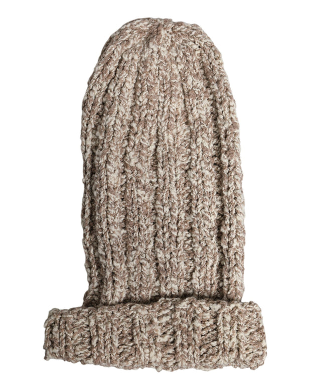 Beige Wool Knitted Ski Mask Balaclava Hat