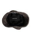 Brown Alpaca Wool Woven Bucket Hat