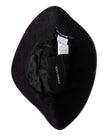 Black Wide Brim Nylon Bucket Hat