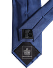 Blue Solid Silk Adjustable Necktie Tie