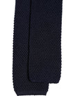 Dark Blue Silk Adjustable Necktie Tie