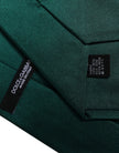 Green Solid Cotton Adjustable Necktie Tie
