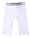 White Logo Cotton Cropped Tights Underwear