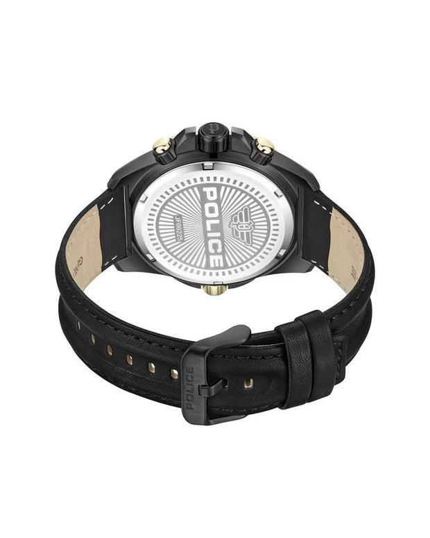 Black Artificial Leather Watch