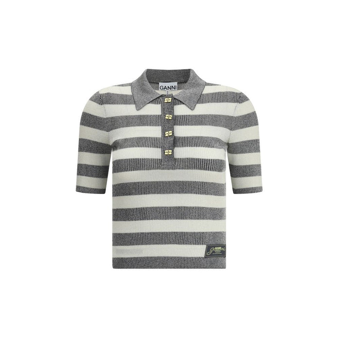 Knit polo shirt