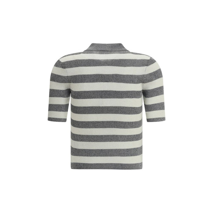 Knit polo shirt