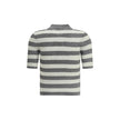 Knit polo shirt