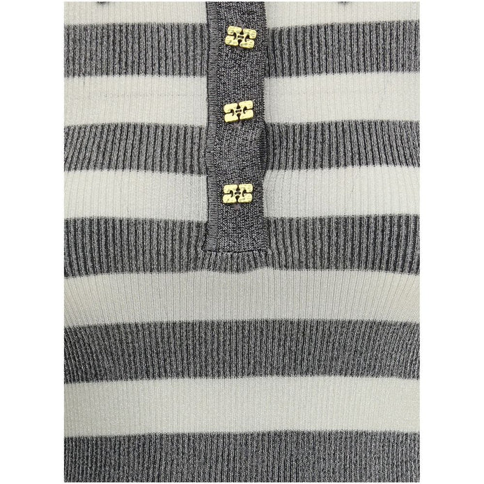 Knit polo shirt