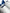 White Blue Leather Logo Low Top Sneakers Shoes