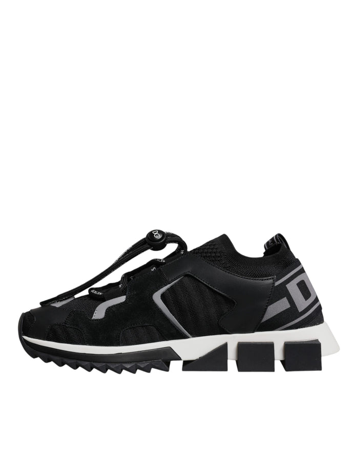 Black Mesh Sorrento Trekking Sneakers Shoes