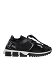 Black Mesh Sorrento Trekking Sneakers Shoes