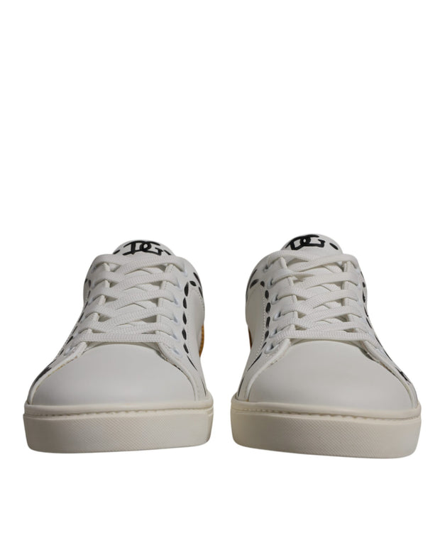 White Suede Leather Low Top Sneakers Shoes