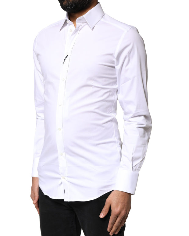 White GOLD Cotton Long Sleeves Dress Shirt