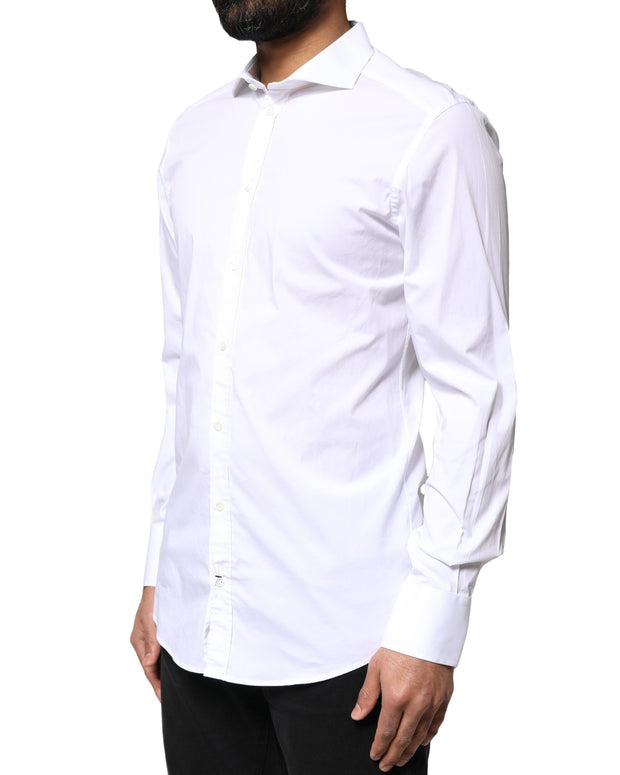 White GOLD Cotton Long Sleeves Dress Shirt