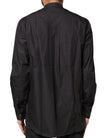 Black Cotton Button Down Men Casual Shirt