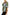 Multicolor Vegetable Print Silk Top Peplum Wrap Blouse