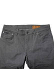 Gray Cotton Stretch Skinny Denim Jeans
