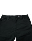 Dark Green Cotton Loose Men Denim Jeans