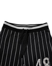 Black White Stripes Jogger Sweatpants Pants