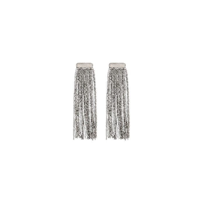 Glass and silver Earrings