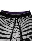 Black White Zebra Men Jogger Sweatpants Pants