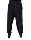 Black Jacquard Jogger Men Sweatpants Pants