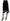 Black Cotton Cropped Embellished Pants