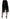 Black Cotton Cropped Embellished Pants