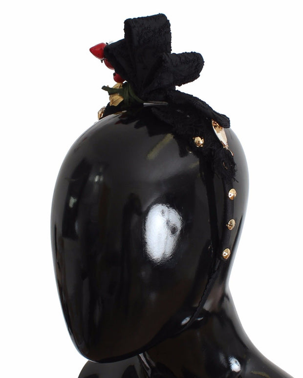 Diadem Headband Tiara Berry Fruit Crystal Bow Hair