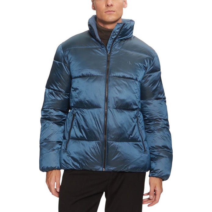 Blue Recycled Polyamide Jackets & Coat