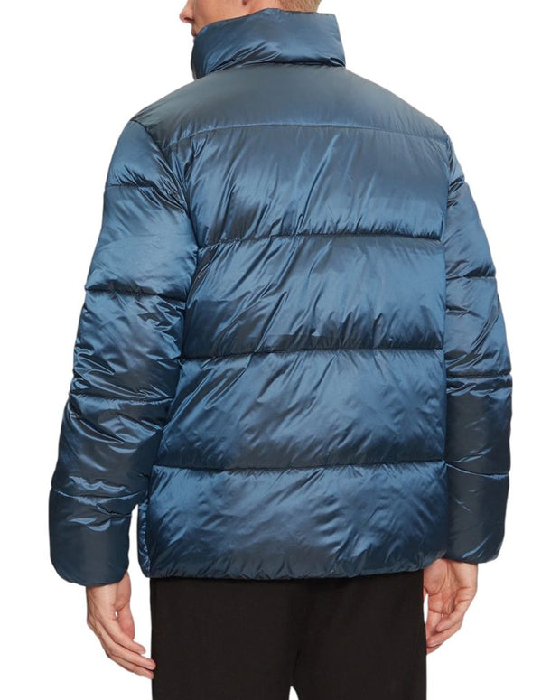 Blue Recycled Polyamide Jackets & Coat