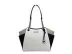 Jet Set Large Chain Shoulder Tote Bag Optic White Multi