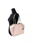 Jet Set Large Chain Shoulder Tote Bag Powder Blush Multi