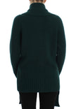Green Knitted Cashmere Cardigan
