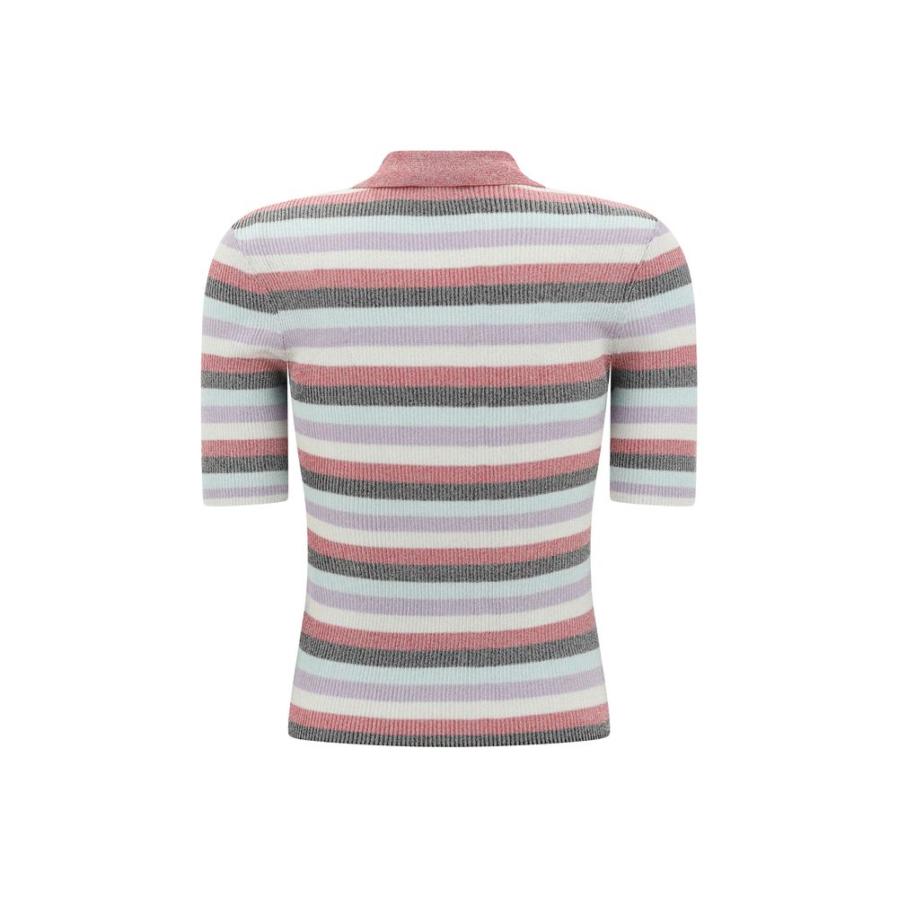 Striped Polo Top