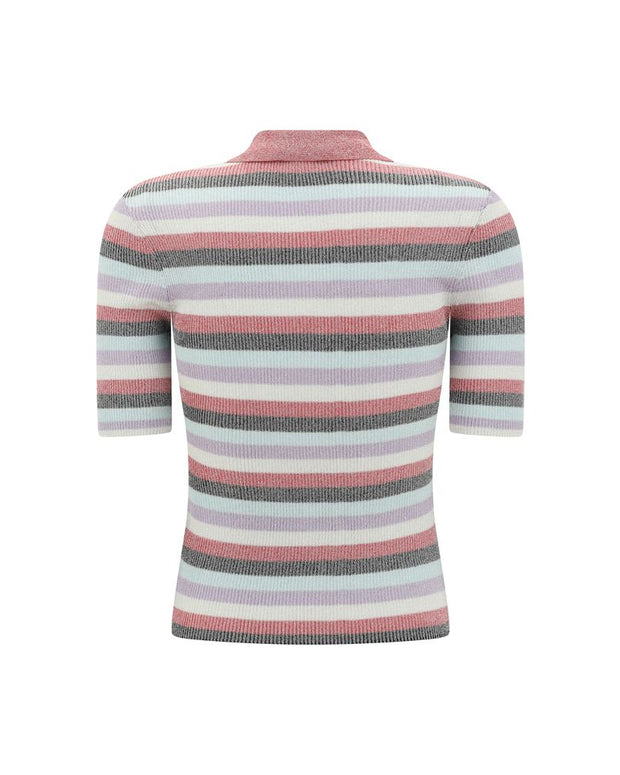 Striped Polo Top