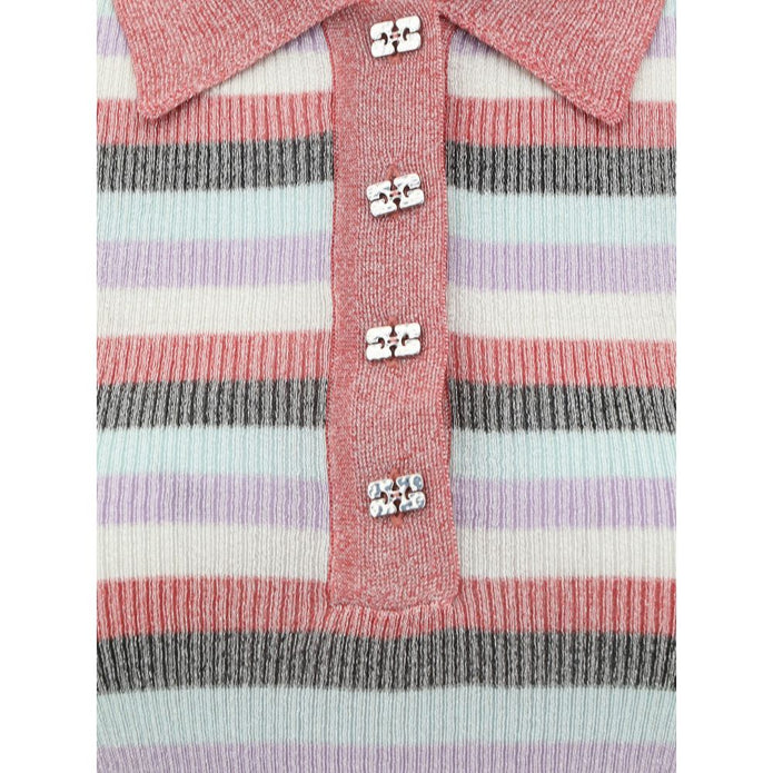 Striped Polo Top